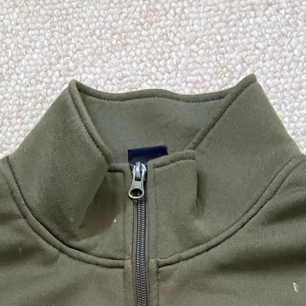 GAP full zip men’s track jacket Sz. XL performance Men's olive green color. - Picture 5 of 10